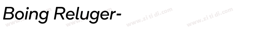 Boing Reluger字体转换